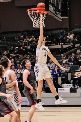 During Region 5B semifinal action vs. Corsica-Stickney, Brock Krueger had eight points, eight rebounds and two assists.