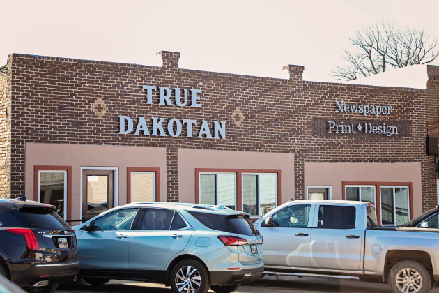 The recently renovated True Dakotan building on Main Street in Wessington Springs is for sale. The weekly newspaper will continue operations from a different location after the sale. 