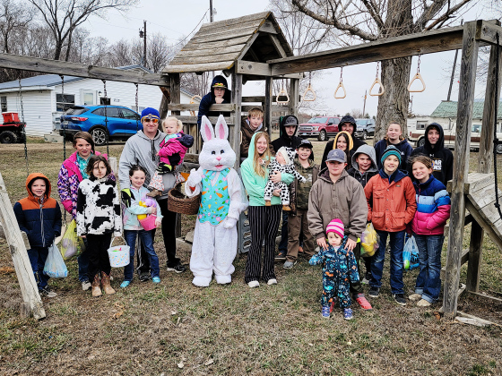 The Gann Valley Easter Egg Hunt, hosted by the Buffalo Hills 4-H Club was held at the Gann Valley Park. Children and their families enjoyed a morning of community fun outdoors with friends and neighbors. PHOTO COURTESY JANE BARBER