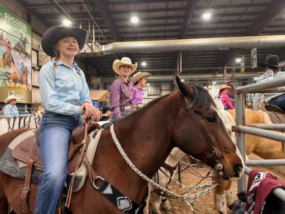 Londyn Mikkelson was among the members of the Wessington Springs Junior High Rodeo Team competing in two regional rodeos last weekend. PHOTO COURTESY JENNA MIKKELSON