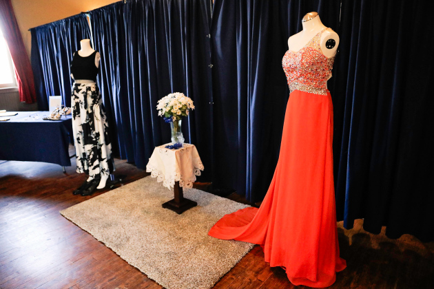 The Opera House was transformed into a prom dress boutique for the P.E.O. Priceless Prom event.