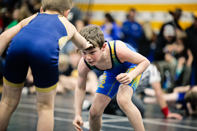 Ethan Heumiller was among the wrestlers who qualified for regional competition. 